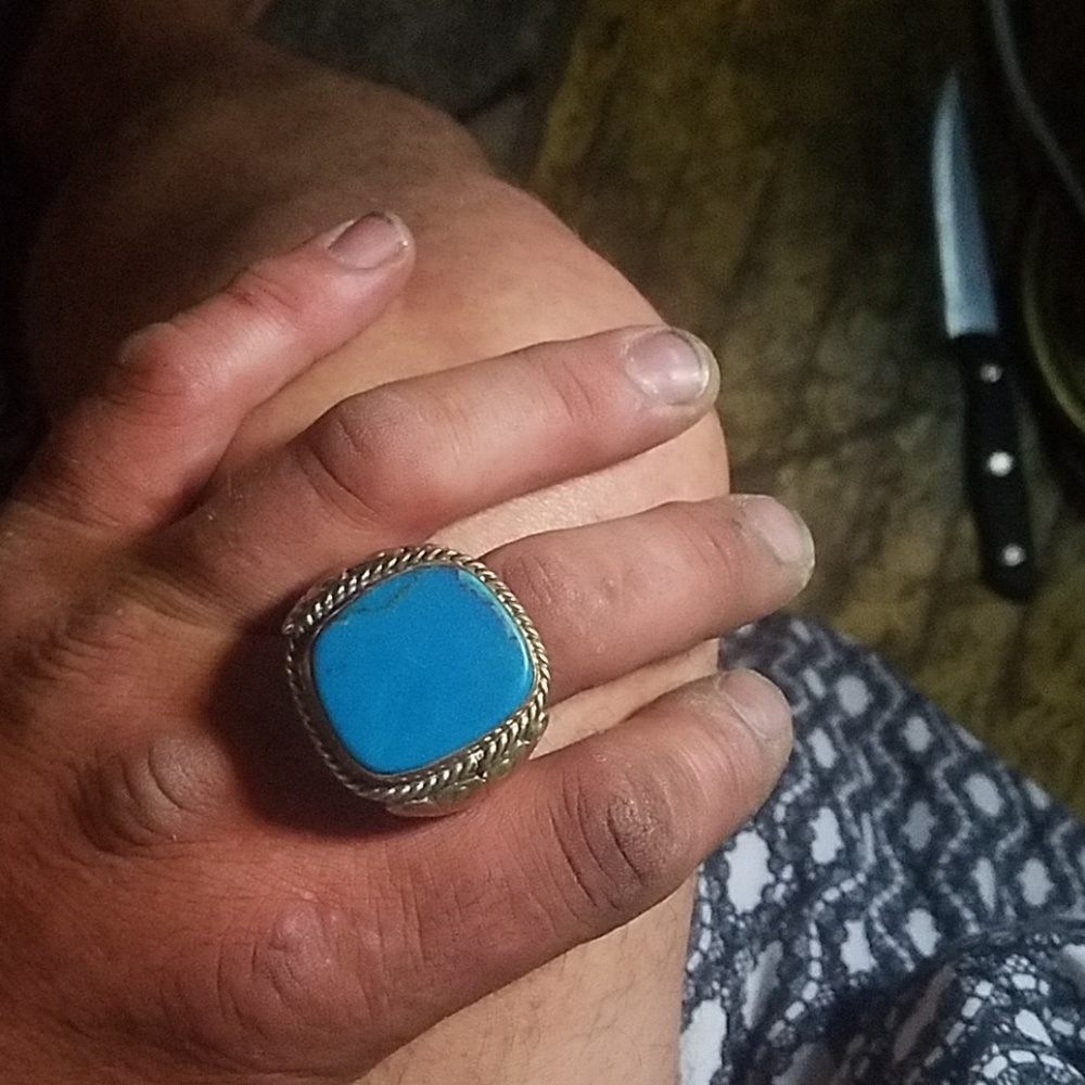 Sterling silver and turquoise ring